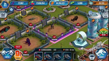 ALANGASAURUS MAX LEVEL 40 - NEW HYBRID Jurassic World The Game