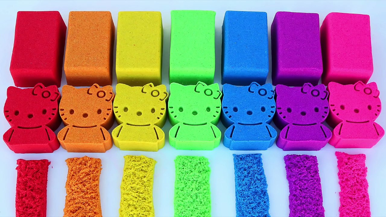 Kinetic Sand Hello Kitty Kids Blocks Colors Kinetic Sand Slime Clay Kinder Surprise Shopkins