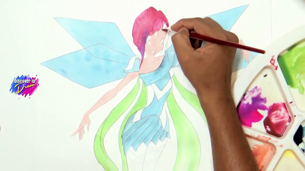 winx club Tecna Bloomix✿ çizmek nasıl tutorial✿ Çizim