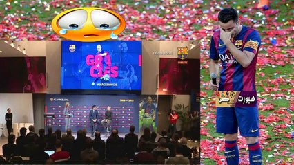 رد فعل ميسي ولاعبي برشلونة على بكاء ماسكيرانو المؤثر