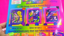 Dollar Tree Craft Kits - Disney Princess Ariel 3D Coloring   Lisa Frank Glitter Art - Video