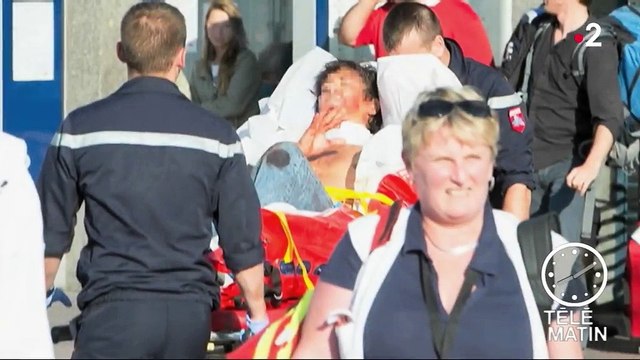 Les héros du film sur l'attaque terroriste déjouée dans le Thalys de retour à Paris