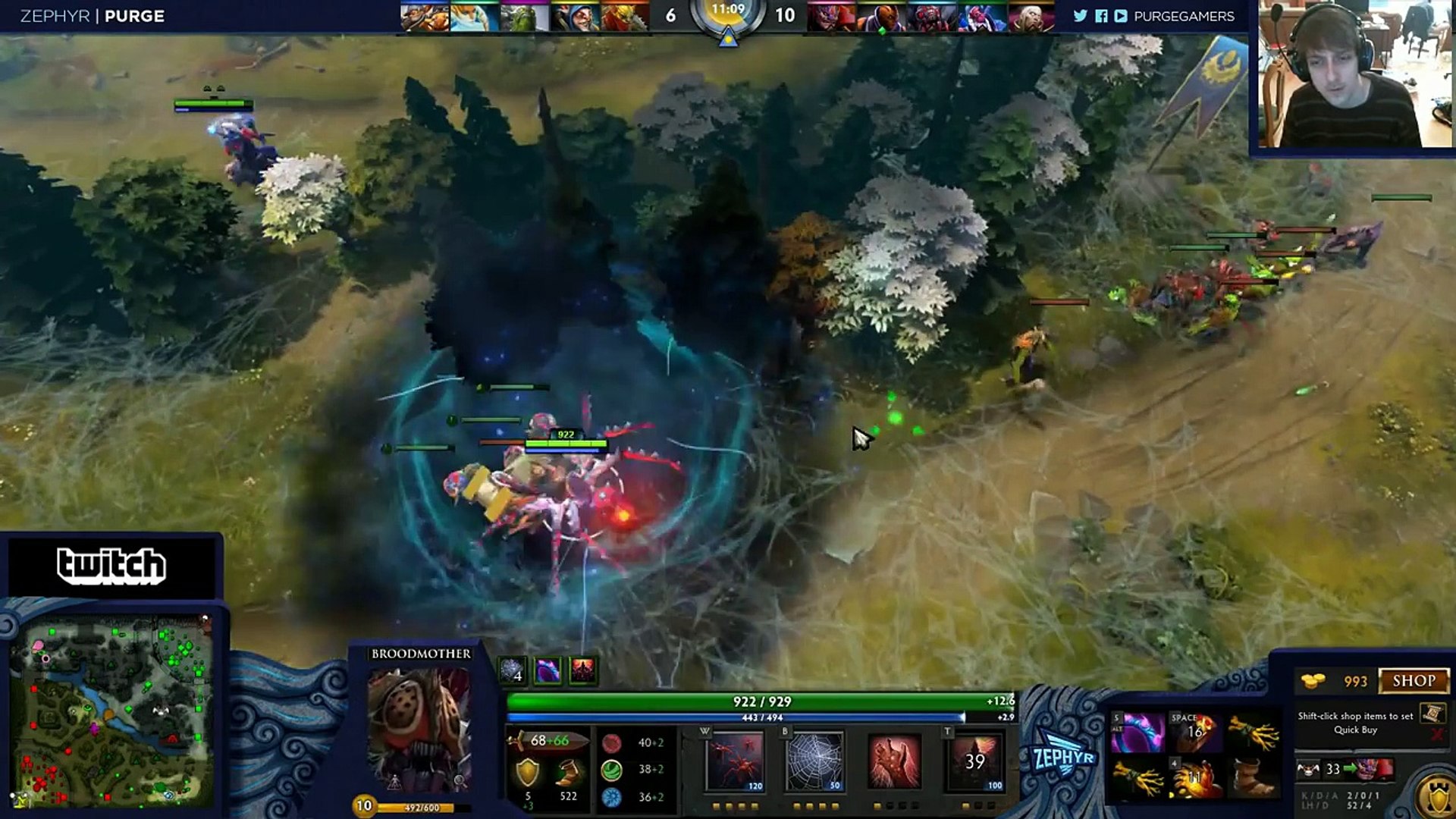 Dota 2 Purge Plays Broodmother