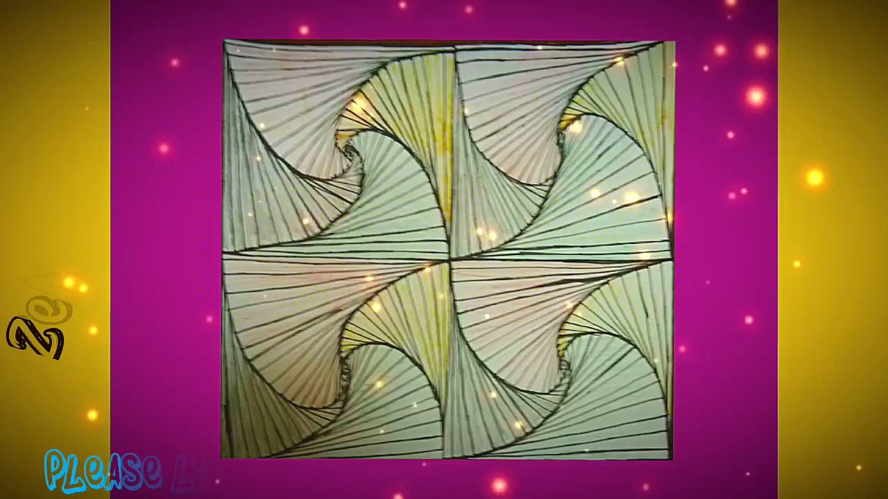 Decorate your wall with Zentangle Art 1 video Dailymotion
