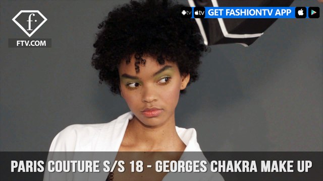 Georges Chakra Paris Haute Couture Spring 2018 Dollface Make Up Look | FashionTV | FTV