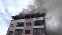 Teras Katında Çıkan Yangın Güçlükle Söndürüldü - Kars