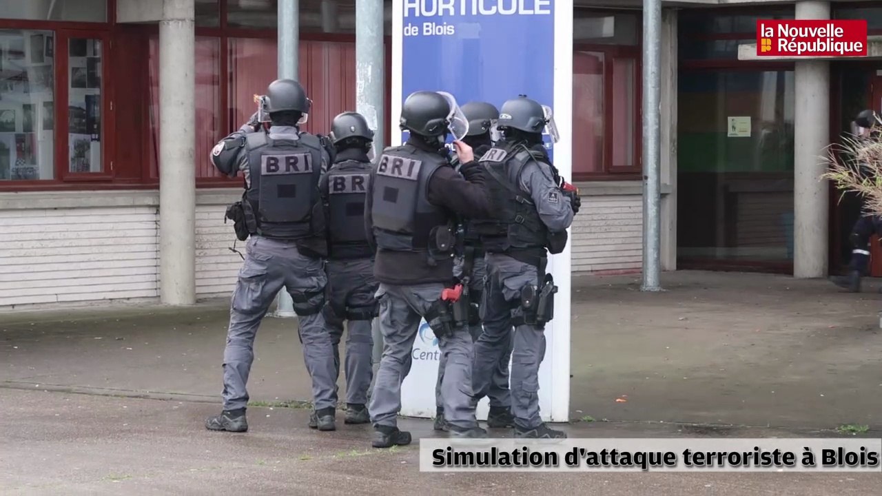 VIDEO. Un attentat terroriste simulé dans un lycée de Blois