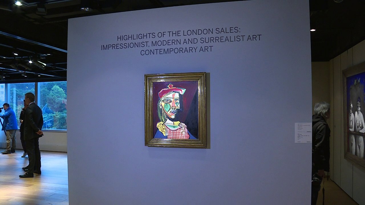 Cuadro de Picasso en Hong Kong antes de subasta histórica