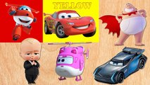 Wrong Slots Cars 3 Boss Baby Super Wings Minions Paw Patrol Oddbods For Learn Colors