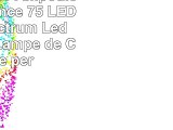Sunpion 40W Ampoule de Croissance 75 LEDs Full Spectrum Led Floraison Lampe de Culture per