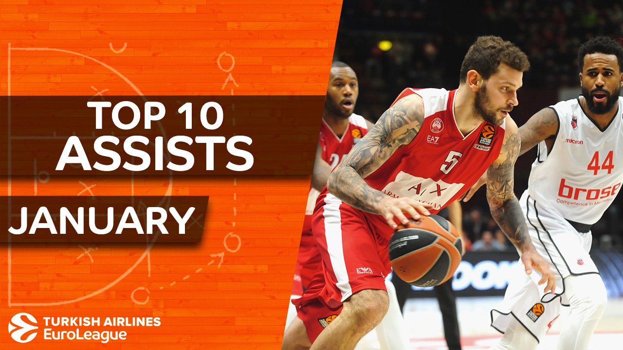 Turkish Airlines EuroLeague, Top 10 Assists, Ja...