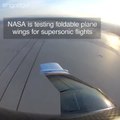 NASA folding wing plane
