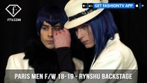 Rynshu Backstage Look Paris Men's Fashion Week Fall/Winter 2018 Loungewear | FashionTV | FTV