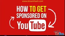 How to get sponsored on YouTube