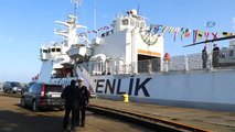 Rize'ye Sahil Güvenlik Komutanlığı'na Bağlı ' Tcsg Dost' Arama Kurtarma Gemisi Demir Attı