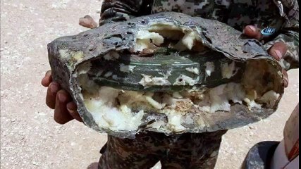 Zeytin Dalı Harekatı’nda Askerler Taş Süsü Verilen Mayın Buldu