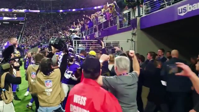 Steffon Diggs 61 yard touchdown catch - Minneapolis Miracle Sideline Cam Angle - 1/14/2018