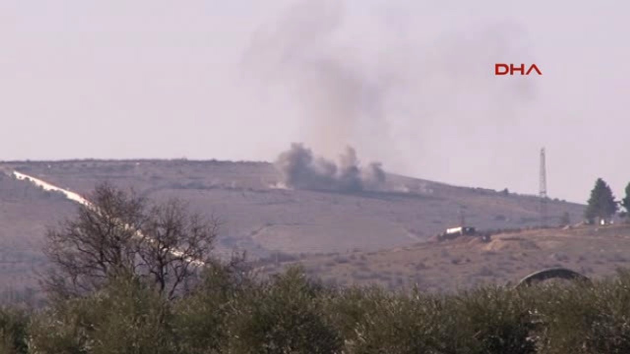Kilis Sınırından Burseya Dağı'na Bombardıman Devam Ediyor