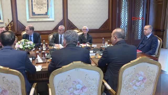 Erdoğan, Beştepe'de Birleşik Krallık Lordlar Kamarası Heyetini Kabul Etti