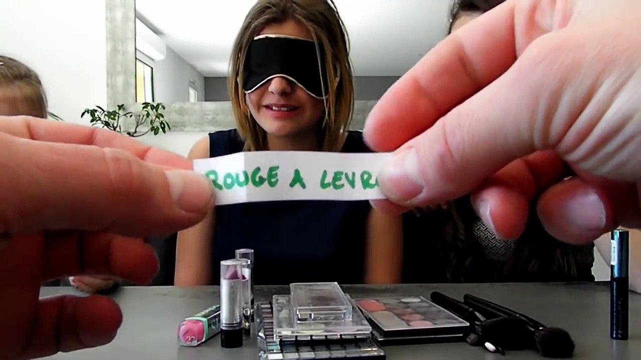 Maquillage à laveugle entre cousines ! Challenge Première Manche !