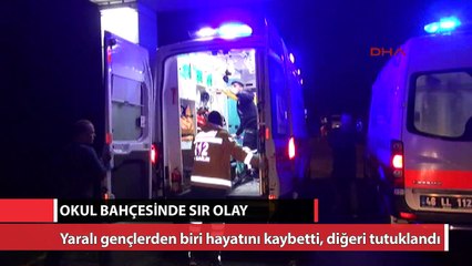 Kahramanmaraş’ta okul bahçesinde sır olay
