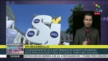 Ecuatorianos participaron en simulacro electoral del domingo