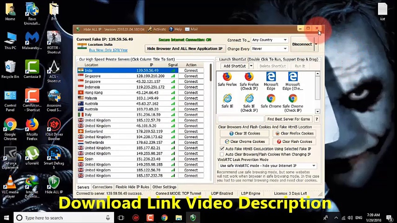 Hide ALL IP 2018  Activation Key