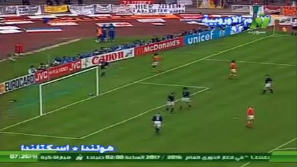 الشوط الاول مباراة هولندا و اسكتلندا 1-0 كاس اوروبا 1992