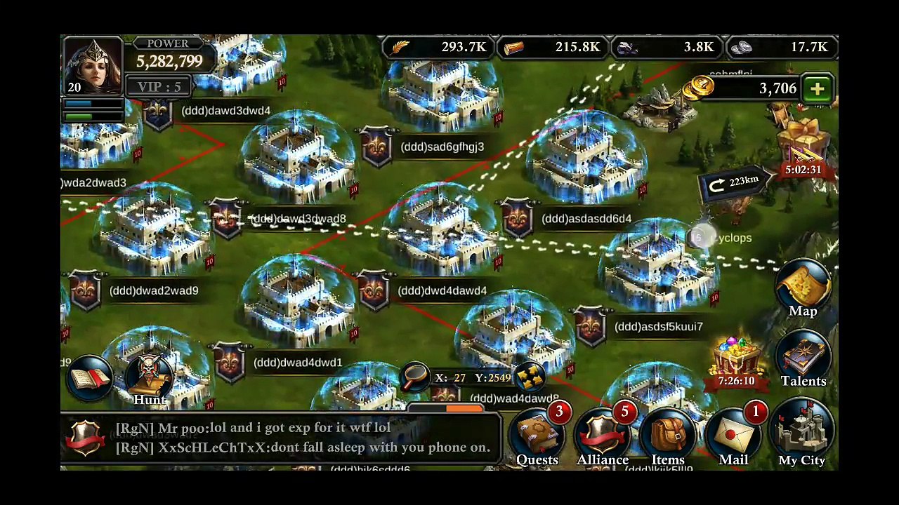 KoA Tactics: Attacking Multiple Cities