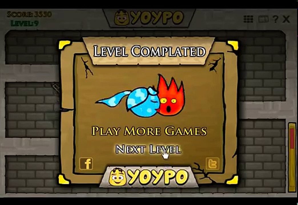 Fireboy Watergirl Kiss Walkthrough (All Levels 1 - 20) - Yoypo.com