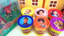 Learn Colors with ELENA OF AVALOR Playdoh Disney Dolls Toy Surprise, Naomi, Gabe, Princess Isabel /