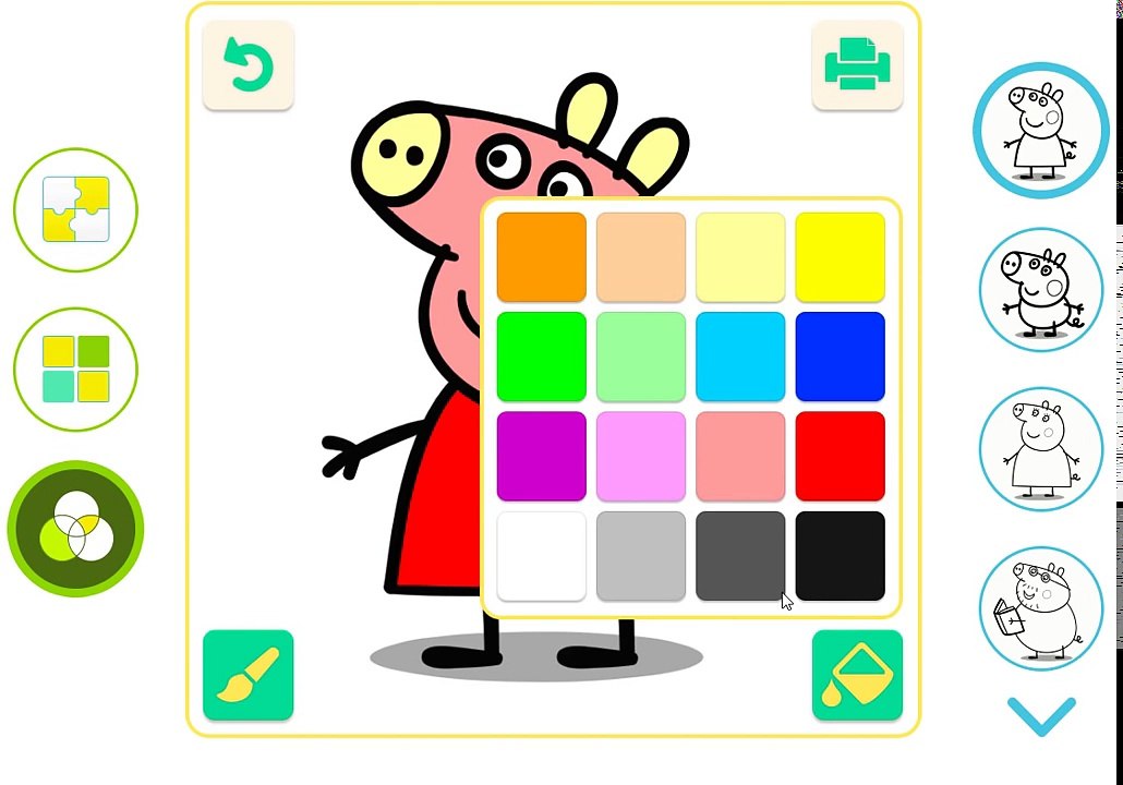 Peppa Pig - Jogo Jogo de colorir - Discovery Kids Peppa Pig