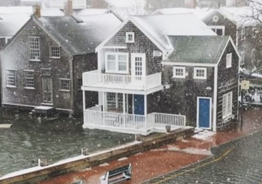 Downtown Nantucket Floods During Winter Storm