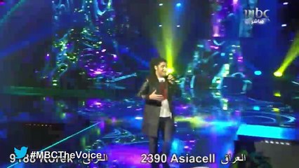 #MBCTheVoice -الموسم الأول - فريد غنام حبيبي يا نور العين ‏
