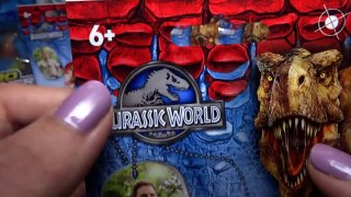 Opening 10 JURASSIC WORLD Dog Tag + Sticker Blind Bags!