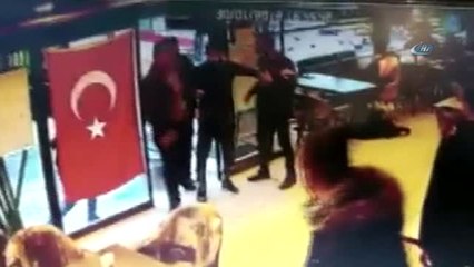 Pompalı Tüfekle Kafe Baskını Kamerada