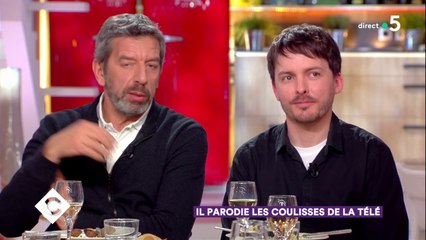 Chris Esquerre, Michel Cymes et Jean-Baptiste Guégan au dîner - C à Vous - 30/01/2018