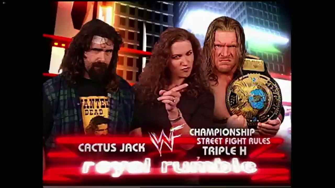 Wwe Royal Rumble 2000 - Tirple H(c) Vs Cactus Jack - Street Fight - Promo