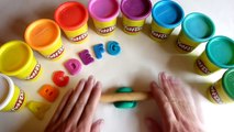 Play-Doh Alphabet Learning | Learn G - N | Play Doh Surprise Eggs | Funny ABC