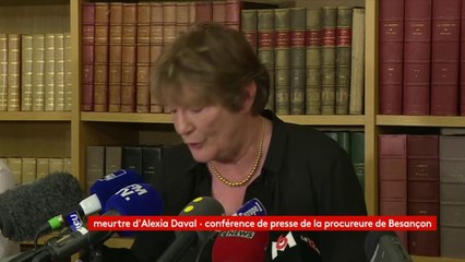 Meurtre d' #Alexia Daval : "Cette enquête a permis de réunir un nombre suffisamment important d'éléments objectifs qui ont pu conduire à l’interpellation de Johnatann Daval (...) à sa mise en examen pour meurtre sur conjoint", procureure de Besançon