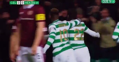 Odsonne Edouard Fantastic Goal - Celtic vs Hearts  1-0  30.01.2018 (HD)