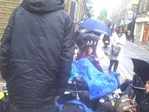 The queue for Kanye West's sneakers| Grazia UK