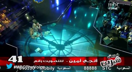 #MBCTheVoice - الموسم الأول - انجي أمين خليك هنا خليك(1)