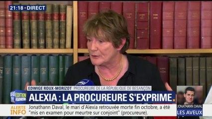 Meurtre d'Alexia Daval: "C'est vraisemblablement une dispute conjugale", avance la procureure