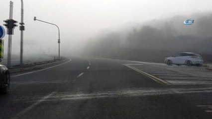 Balıkesir-Çanakkale karayolunda yoğun sis