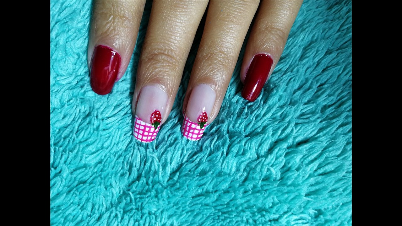 Strawberry Nail Art Tutorial