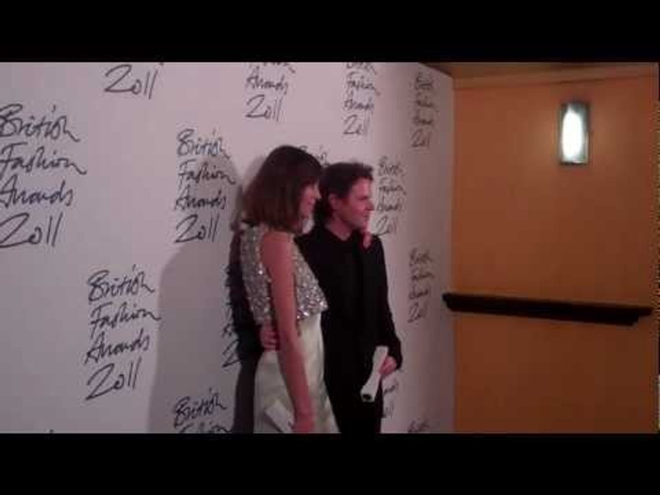 Alexa Chung and Christopher Kane backstage at The British Fashion Awards 2011 | Grazia UK