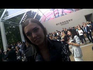 Amber Le Bon At Burberry SS15  GOOGLE GLASS| Grazia UK