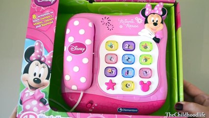 Minnie Mouse Talking Phone Disney Junior Minnie Mouse Bowtique Preschool learning Toys