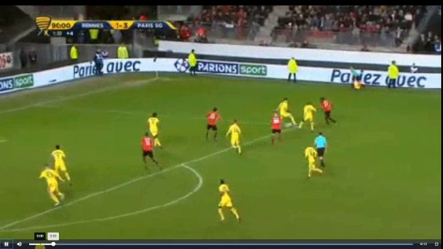 Sanjin Prcic Goal - Rennes vs PSG 2-3 30.01.2017 (HD)